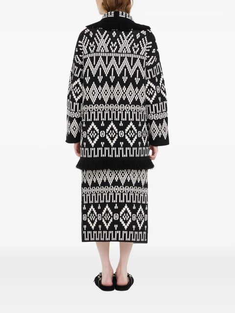 Alanui Jungle Beat cardigan - Black