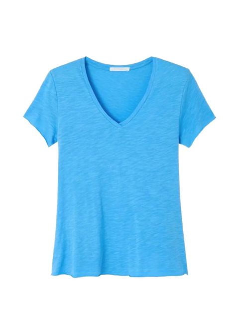 American Vintage Jacksonville V-neck T-shirt - Blue - zdjęcie produktu nr 1