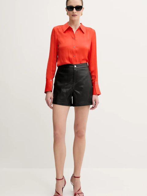 Morgan koszula CLOU damska kolor pomarańczowy regular z kołnierzykiem klasycznym CLOU