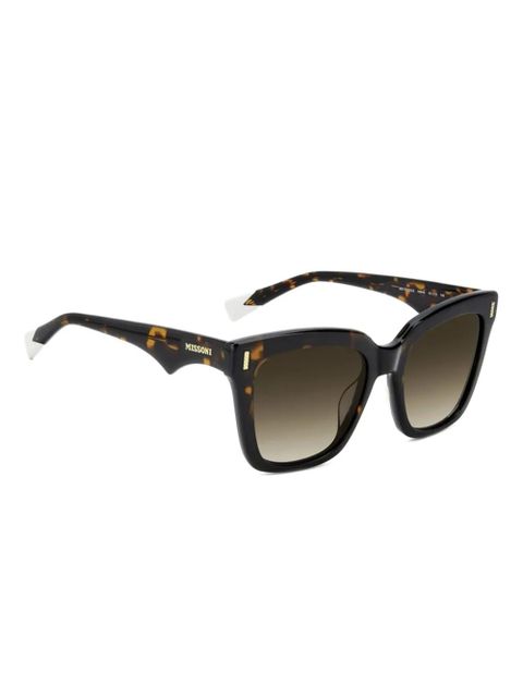 MISSONI EYEWEAR tortoiseshell square sunglasses - Brown