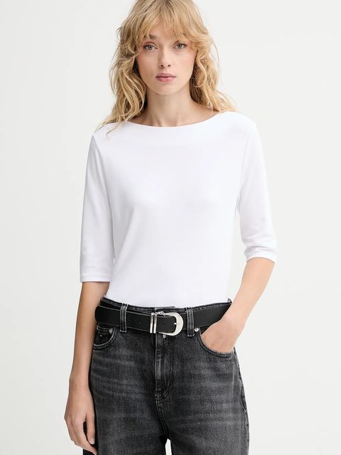 Calvin Klein t-shirt bawełniany damski kolor biały LV044C217G - zdjęcie produktu nr 1