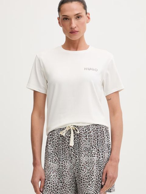 HUGO T-shirt damski z modalem CASUAL T-SHIRT - zdjęcie produktu nr 1