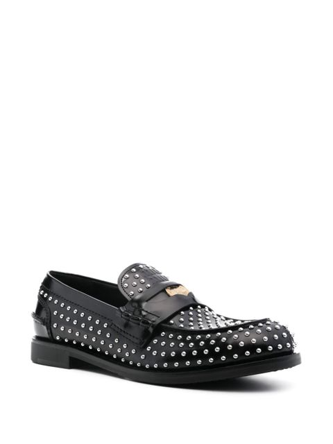 Miu Miu stud-embellished loafers - Black - zdjęcie produktu nr 2