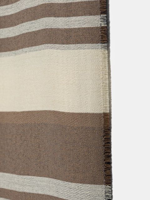 Weekend Max Mara szal AGALLO damski kolor beżowy wzorzysty 2615541084600 - zdjęcie produktu nr 2