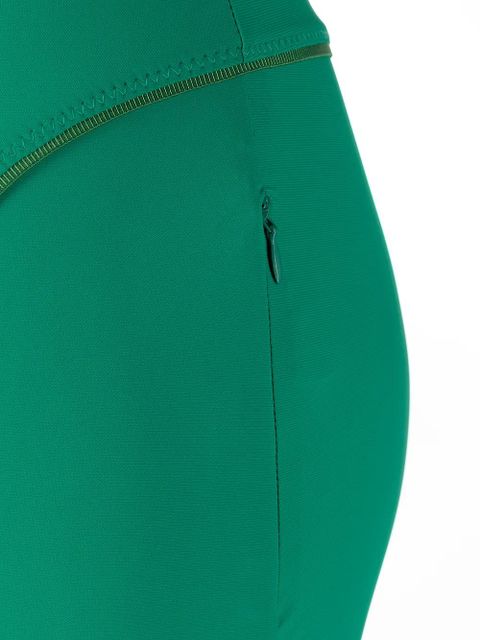 Jacquemus contrasting pipe-trim shorts - Green - zdjęcie produktu nr 2