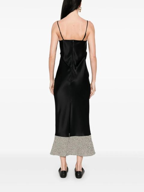 Nanushka satin midi dress - Black