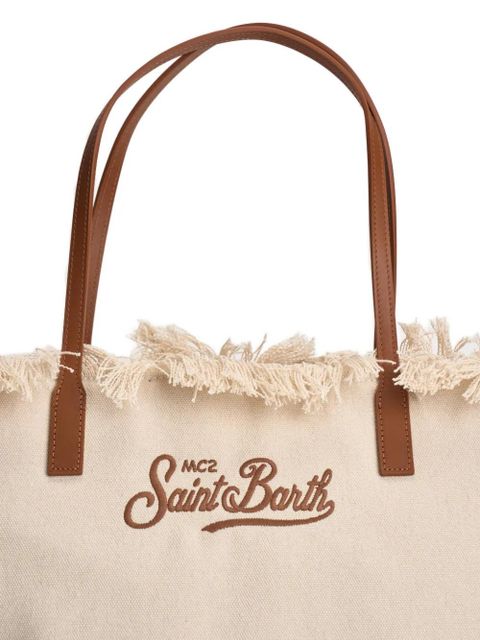 MC2 Saint Barth fringed strap shoulder bag - Neutrals