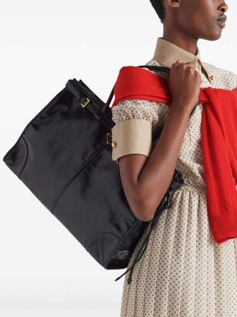 Prada large Bonnie tote bag - Black