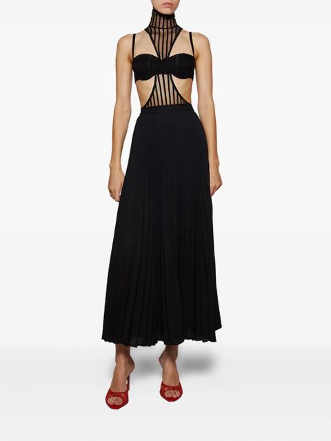 WARDROBE.NYC pleated midi skirt - Black