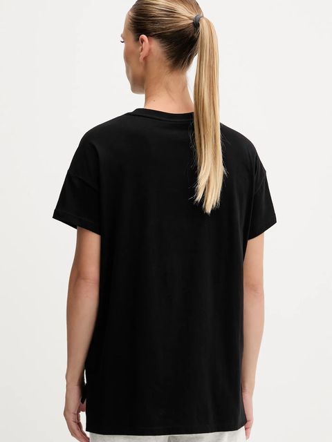 Dkny t-shirt bawełniany damski kolor czarny DP5T1346