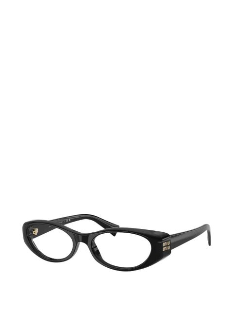 Miu Miu Eyewear geometric-frame glasses - Black - zdjęcie produktu nr 2