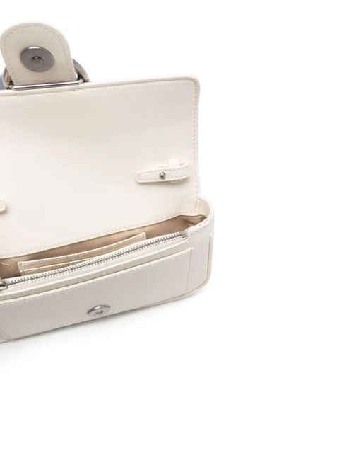 PINKO Love Birds leather crossbody bag - White