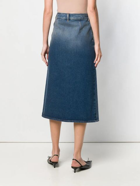 Balenciaga front slit skirt - Blue