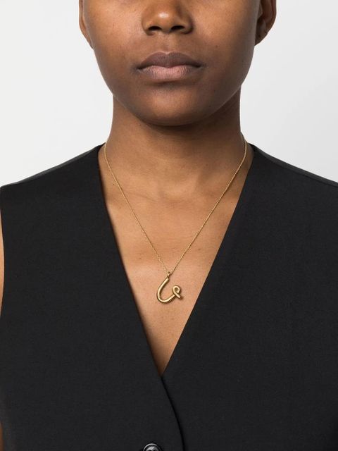Missoma Curly Molten initial pendant necklace - Gold - zdjęcie produktu nr 2
