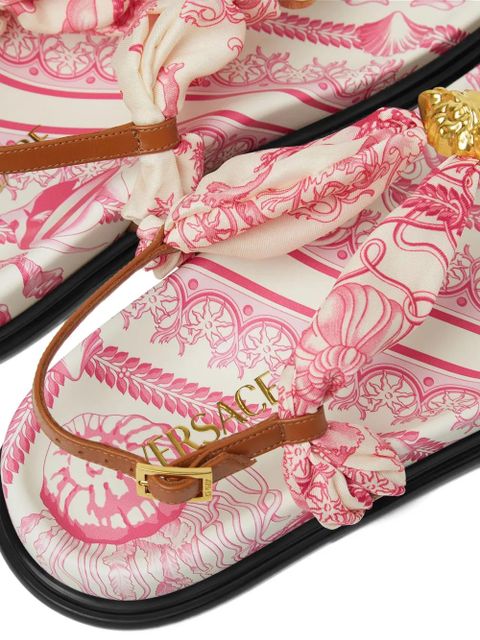 Versace Underwater Barocco La Medusa sandals - Pink