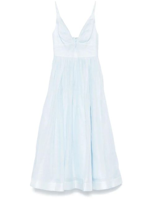 ZIMMERMANN Illuminate V-neck midi dress - Blue - zdjęcie produktu nr 1