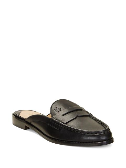 Lauren Ralph Lauren penny-slot leather mules - Black - zdjęcie produktu nr 2