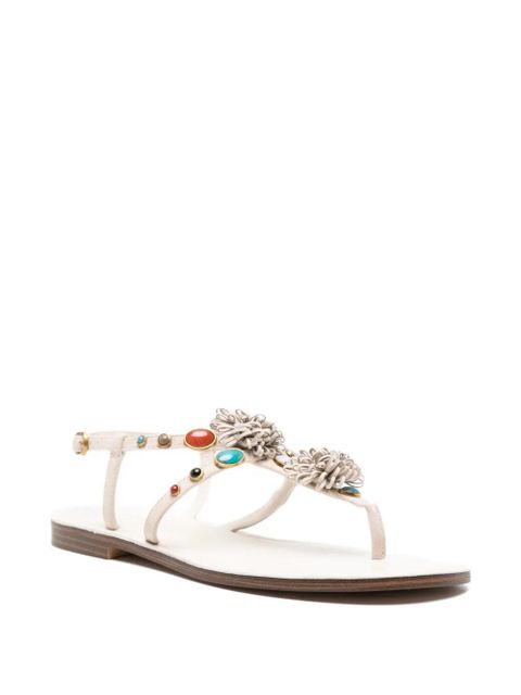 TWINSET flower-embellished sandals - Neutrals - zdjęcie produktu nr 2