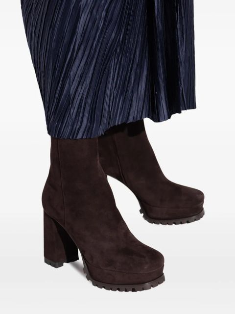 Gianvito Rossi 70mm Harlem platform block-heel ankle boots - Black