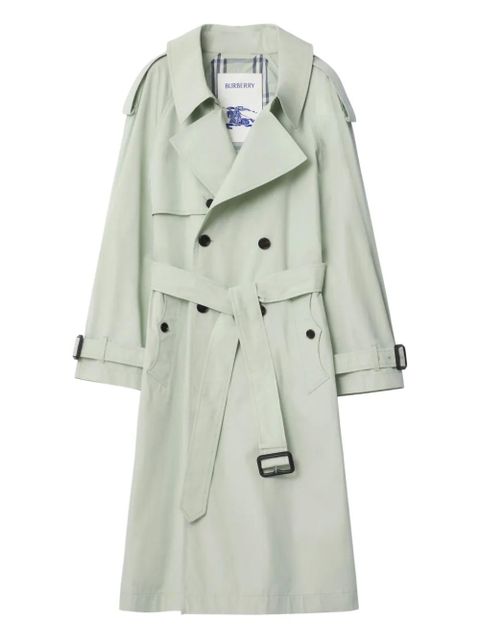 Burberry double-breasted belted trench coat - Green - zdjęcie produktu nr 1