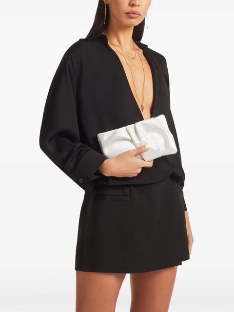 Jimmy Choo Bonny gathered clutch bag - White - zdjęcie produktu nr 2