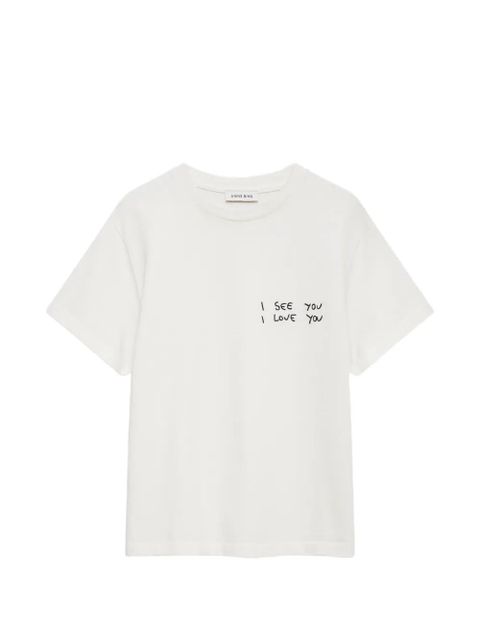 ANINE BING Shelley short-sleeve T-shirt - Neutrals - zdjęcie produktu nr 1