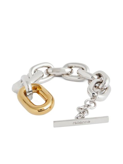 Rabanne chain-link oval-link bracelet - Silver