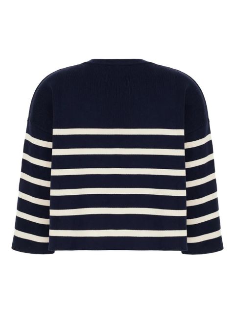 Weekend Max Mara striped rib-knit sweater - Blue