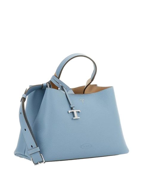 Tod's grained-leather tote bag - Blue - zdjęcie produktu nr 2