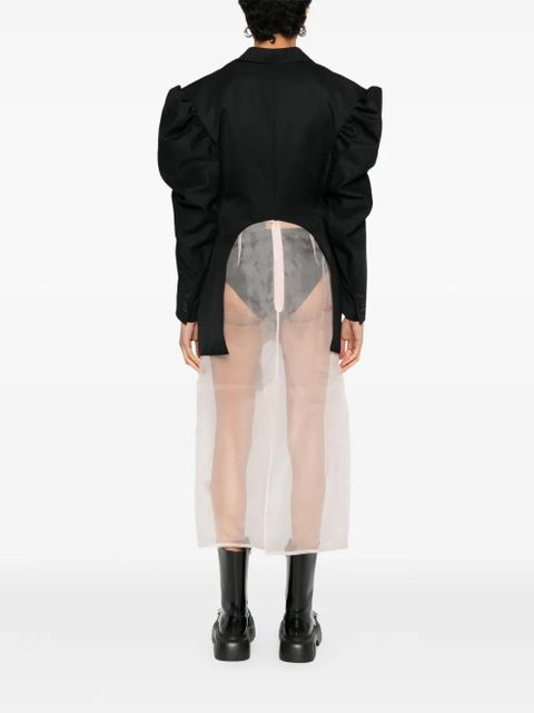 Simone Rocha bow cut-out blazer - Black