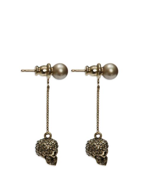 Alexander McQueen skull-drop earrings - Gold - zdjęcie produktu nr 2