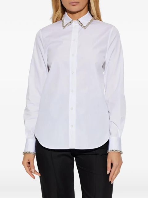 Alexander McQueen embellished collared shirt - White