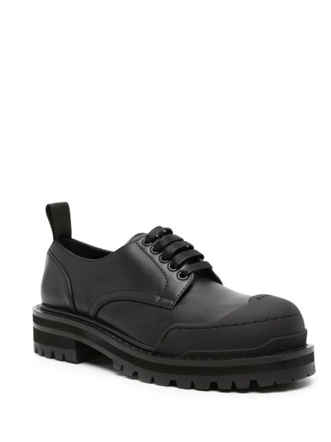 Marni logo-tab lace-up derby shoes - Black