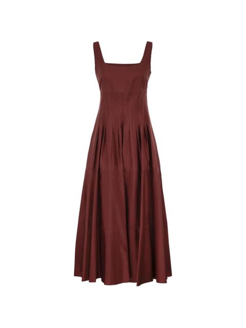 Max Mara square-neck midi dress - Red - zdjęcie produktu nr 1