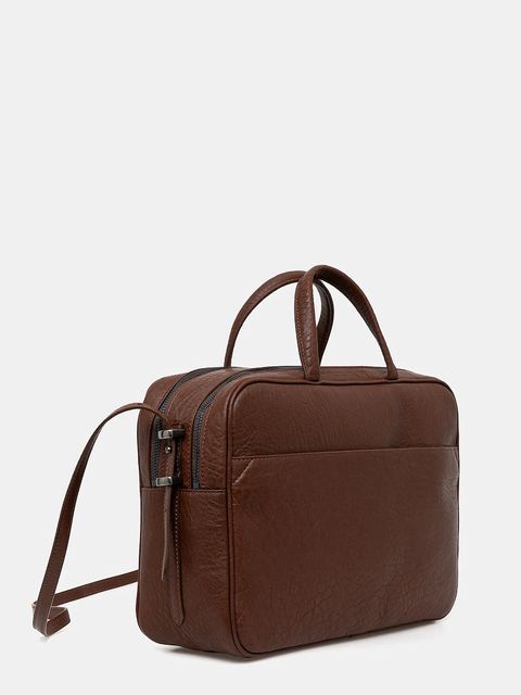 Weekend Max Mara torebka skórzana PALOS kolor brązowy 2525516085600 - zdjęcie produktu nr 2