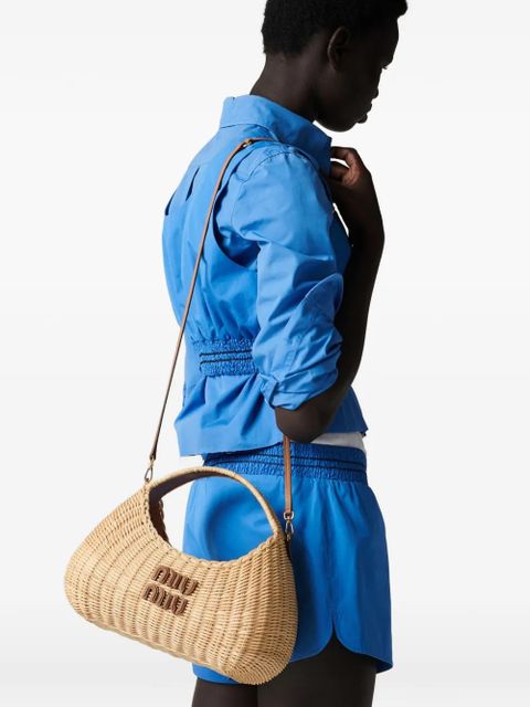 Miu Miu Wander wicker handbag - Neutrals - zdjęcie produktu nr 2