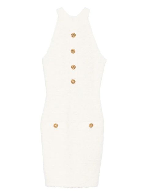 Balmain button-detail mini dress - White - zdjęcie produktu nr 1