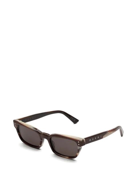 Marni Eyewear rectangle-frame sunglasses - Brown - zdjęcie produktu nr 2