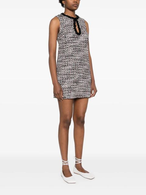 Self-Portrait paillette-embellished bouclé dress - Black - zdjęcie produktu nr 2