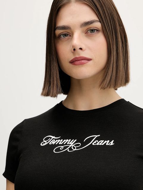 Tommy Jeans t-shirt damski kolor czarny DW0DW21838 - zdjęcie produktu nr 2