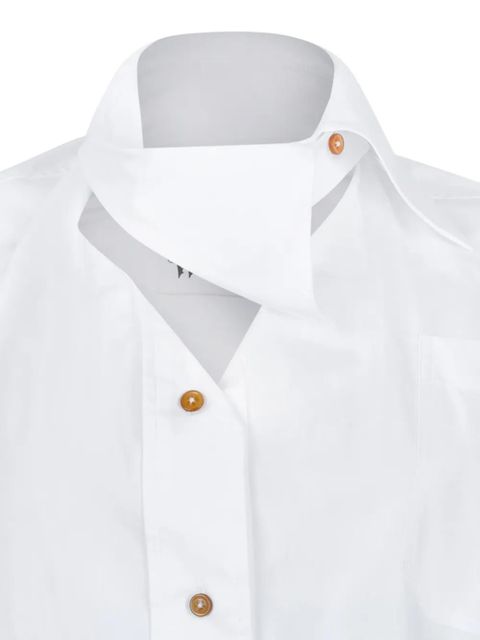 Vivienne Westwood Drunken button asymmetric dress - White