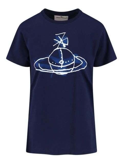 Vivienne Westwood orb-print t-shirt - Blue - zdjęcie produktu nr 1