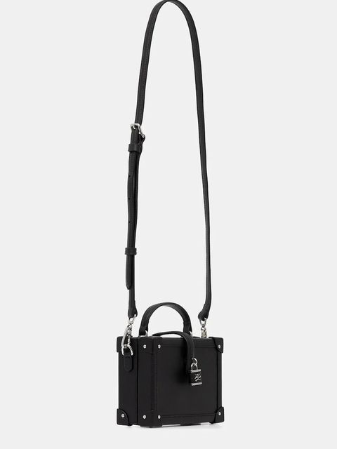 Karl Lagerfeld torebka skórzana K/AUTOGRAPH kolor czarny B1W30100