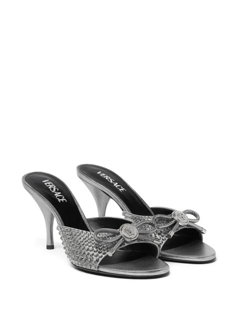 Versace 85mm leather mules - Silver - zdjęcie produktu nr 2