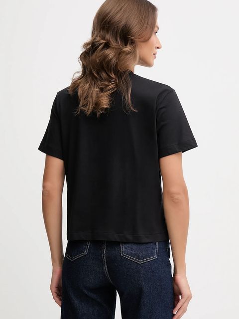 Calvin Klein Jeans t-shirt bawełniany damski kolor czarny LV047D880G
