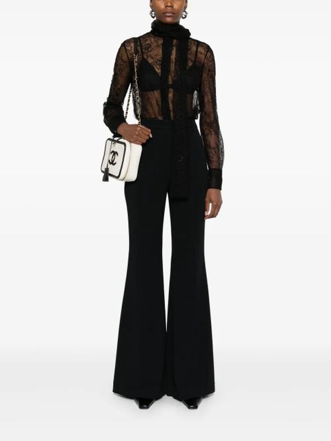 Valentino Garavani sheer-lace shirt - Black - zdjęcie produktu nr 2