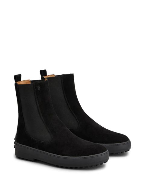 Tod's suede Chelsea boots - Black