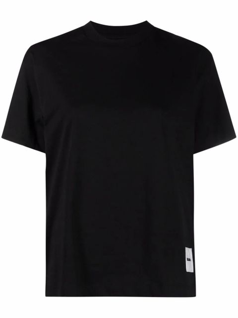 Jil Sander logo-patch cotton T-shirt - Black - zdjęcie produktu nr 1