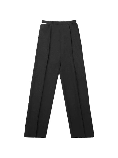 Jil Sander cut-out-detail trousers - Black - zdjęcie produktu nr 1