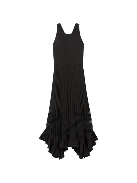 Claudie Pierlot pleated ruffled-hem dress - Black - zdjęcie produktu nr 1